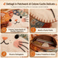 Portamonete mini per gatti patchwork carino e portacarte portatile, piccola borsa creativa per ragazze