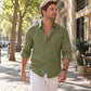 📦 Ogni giorno spediamo oltre 500 pacchi! Camicia di Lino Casual Traspirante e Leggera da Uomo