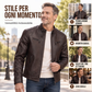 ✨ Appena arrivati – Solo oggi il 50% di sconto! Giacca in similpelle PU da uomo elegante e dal colletto standing
