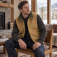 Gilet caldo unisex reversibile in velluto a coste