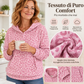 Donna Felpa Casual con Stampa Leopardata
