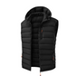 Gilet imbottito invernale da uomo con cappuccio staccabile
