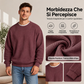 Maglione girocollo da uomo in maglia a nido d'ape