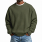 Maglione girocollo da uomo in maglia a nido d'ape