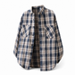 Camicia a quadri unisex casual, vestibilità morbida, con chiusura a bottoni per uomo e donna