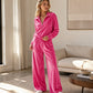 🔥 Solo oggi: 50% di sconto! Set donna con maglione retrò mezza zip e pantaloni a gamba larga