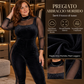 ✈Appena arrivati – ora senza spese di spedizione!✈Tuta body in rete trasparente e velluto da donna