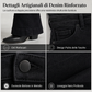 Jeans a zampa da donna a vita alta in denim, modello slim fit classico nero, pantaloni con cinque tasche