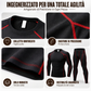 Set intimo termico da uomo a compressione per allenamento