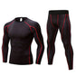 Set intimo termico da uomo a compressione per allenamento