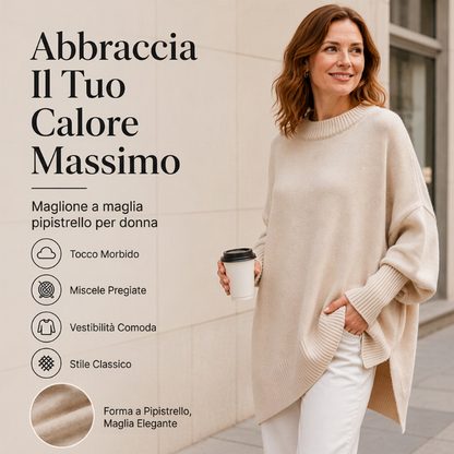 ⏰ Il conto alla rovescia è iniziato – 50% di sconto solo per altri 3 giorni! Maglione Pullover a Girocollo da Donna Taglie Forti